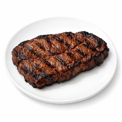 Beef shoulder top blade steak boneless separable lean only trimmed to 0" fat all grades cooked grilled