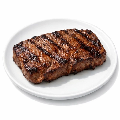 Beef shoulder top blade steak boneless separable lean only trimmed to 0" fat select cooked grilled