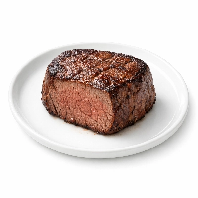 Beef tenderloin separable lean only trimmed to 1/8" fat all grades cooked broiled