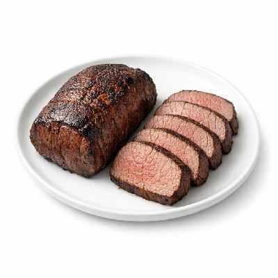 Beef tenderloin separable lean only trimmed to 1/8" fat choice cooked broiled