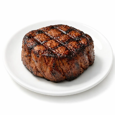 Beef top loin filet boneless separable lean and fat trimmed to 1/8" all grades cooked grilled