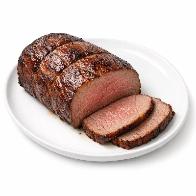 Beef top loin petite roast boneless separable lean only trimmed to 1/8" fat choice cooked roasted
