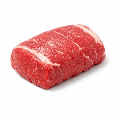 Beef top loin petite roast filet boneless separable lean and fat trimmed to 1/8" all grades raw