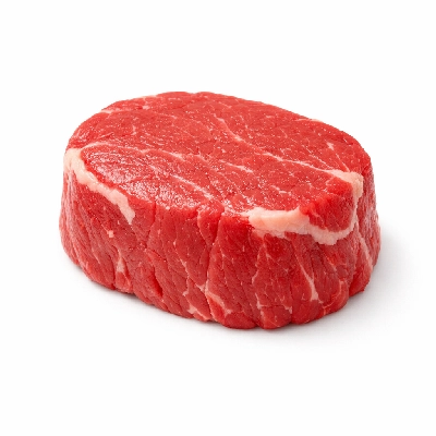 Beef top loin petite roast filet boneless separable lean and fat trimmed to 1/8" choice raw