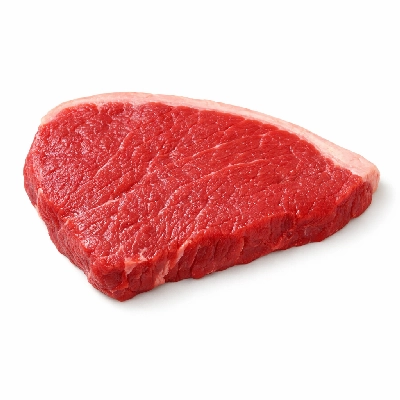 Beef top sirloin separable lean only trimmed to 1/8" fat all grades raw
