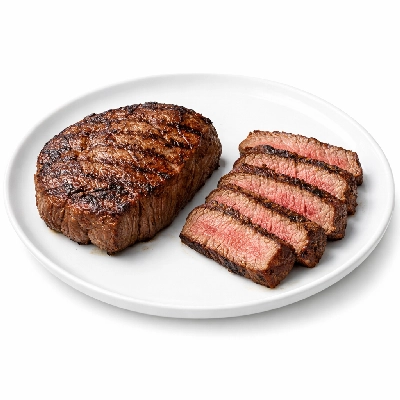 Beef top sirloin separable lean only trimmed to 1/8" fat choice cooked broiled