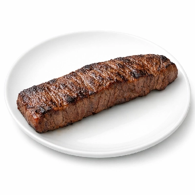 Beef top sirloin separable lean only trimmed to 0" fat select cooked broiled steak strip