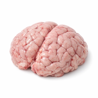 Beef variety meats and by-products brain raw