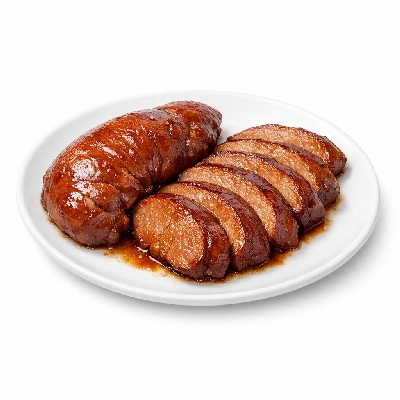 Beef variety meats and by-products pancreas cooked braised