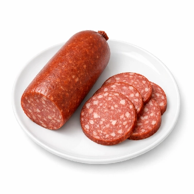 Beerwurst beer salami made with pork and beef