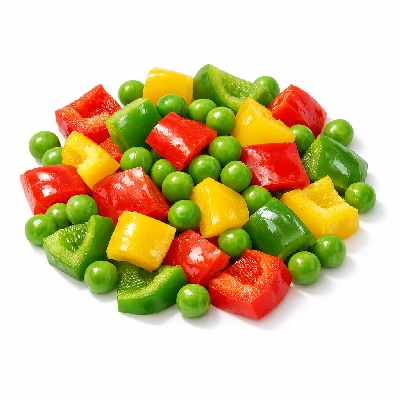 Bell Peppers and Peas Mix