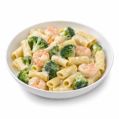 Bertucci's Catering Pasta Rigatoni Broccoli & Shrimp W Cream Sauce
