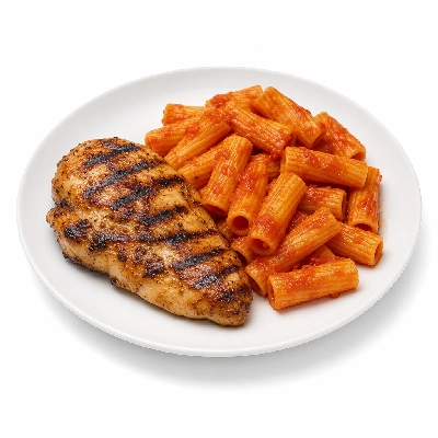 Bertucci's Kid's Menu Grilled Chicken & Rigatoni W Pasta Sauce