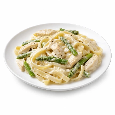 Bertucci's Lunch Pastas Fettuccine Alfredo with Chicken & Asparagus