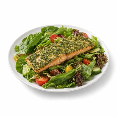 Bertucci's Salads Mediterranean Pesto Salmon Large