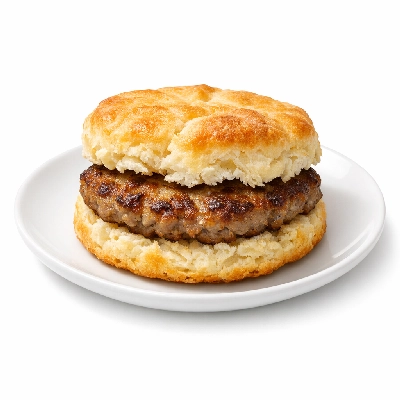 Biscuit with sausage