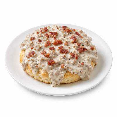 Biscuitville Biscuits Bacon & Gravy