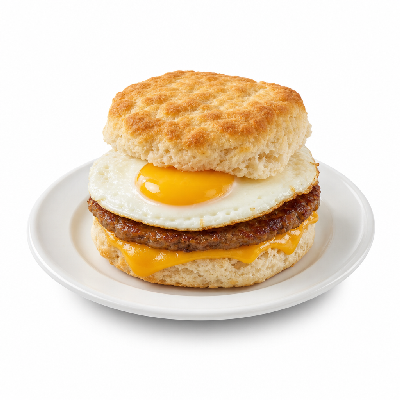 Biscuitville Biscuits Sausage Fried Egg & Cheese