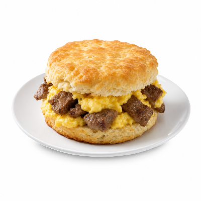Biscuitville Biscuits Steak & Scrambled Egg