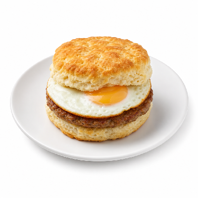 Biscuitville Biscuits Turkey Sausage & Fried Egg