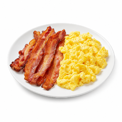 Biscuitville Low-Carb Breakfast Platter with Bacon