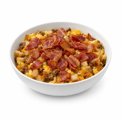 Biscuitville Platters Bacon Breakfast Bowl