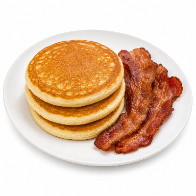 Biscuitville Platters Pancake and Bacon