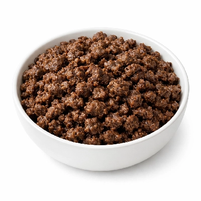 Bison ground grass-fed cooked