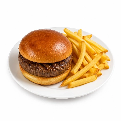 BJ's Restaurant & Brewhouse Brewhouse Burger with Fries