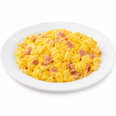 BJ's Restaurant & Brewhouse Brunch Scrambled Egg Breakfast with Ham Sourdough Toast
