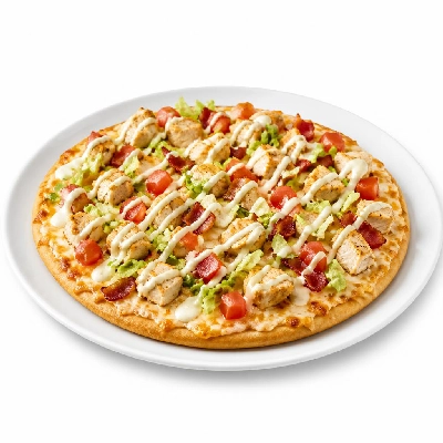 BJ's Restaurant & Brewhouse California Club Flatbread Appetizer Pizza