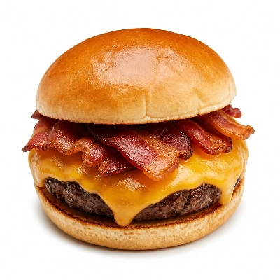 BJ's Restaurant & Brewhouse Handcrafted Burgers Bacon Cheeseburger