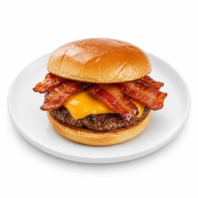 BJ's Restaurant & Brewhouse Handcrafted Burgers Brewhouse with Bacon and Cheese