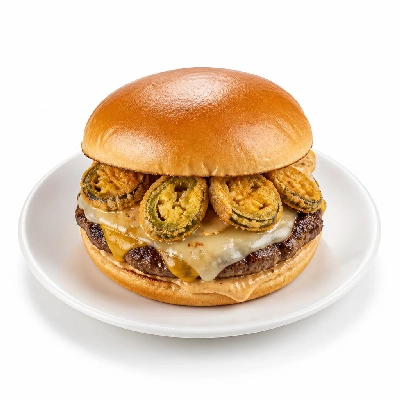 BJ's Restaurant & Brewhouse Handcrafted Burgers Crispy Jalapeno