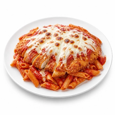 BJ's Restaurant & Brewhouse Italian Chicken Parmigiana Pasta Lunch Sized