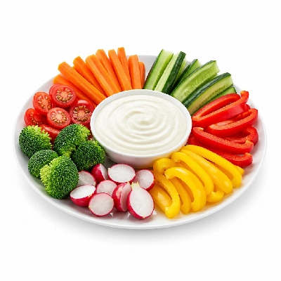 BJ's Restaurant & Brewhouse Kids' Menu Veggies & Dip