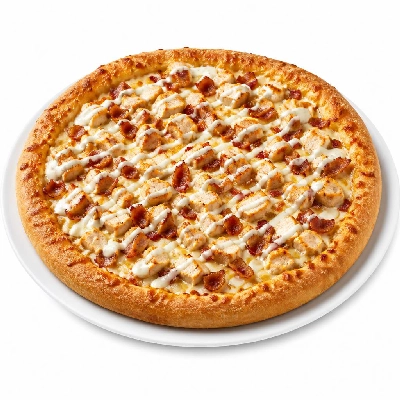 BJ's Restaurant & Brewhouse Signature Deep Chicken Bacon Ranch Pizza Large