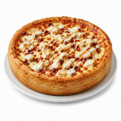 BJ's Restaurant & Brewhouse Signature Deep Chicken Bacon Ranch Pizza Small