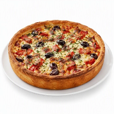 BJ's Restaurant & Brewhouse Signature Deep Mediterranean Pizza Large