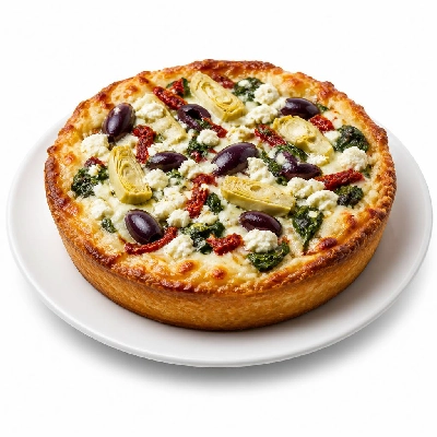 BJ's Restaurant & Brewhouse Signature Deep Mediterranean Pizza Mini