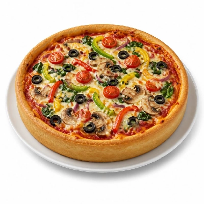 BJ's Restaurant & Brewhouse Signature Deep Vegetarian Pizza Medium