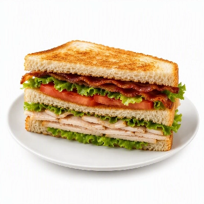 BJ's Restaurant & Brewhouse Turkey Club Sandwich