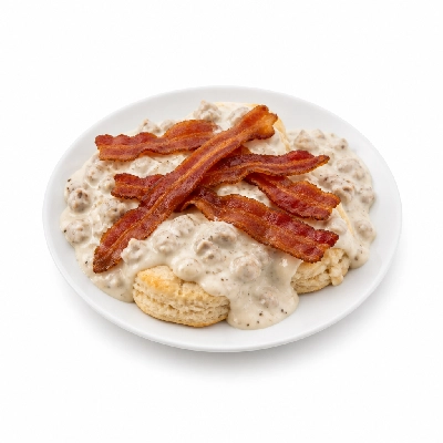 Black Bear Diner Breakfast a Little Less Biscuit Gravy with Bacon