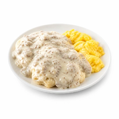 Black Bear Diner Breakfast Bear's Choice Biscuit Gravy and Eggs