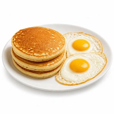 Black Bear Diner Breakfast Bear's Choice Pancake and Eggs