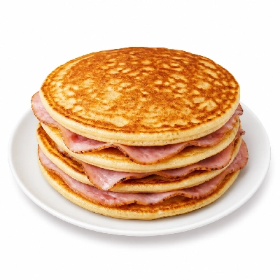 Black Bear Diner Breakfast Bear's Choice Pancakes with Ham