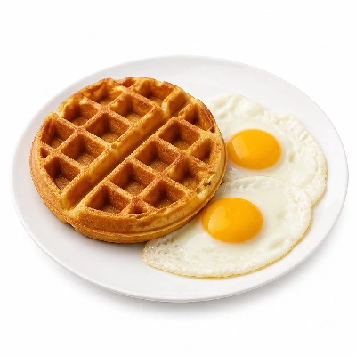 Black Bear Diner Breakfast Bear's Choice Waffle and Eggs