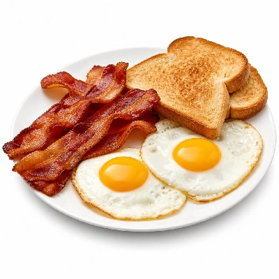 Black Bear Diner Breakfast Black Bear Standards Bacon & Eggs with Country Potatoes and Toast