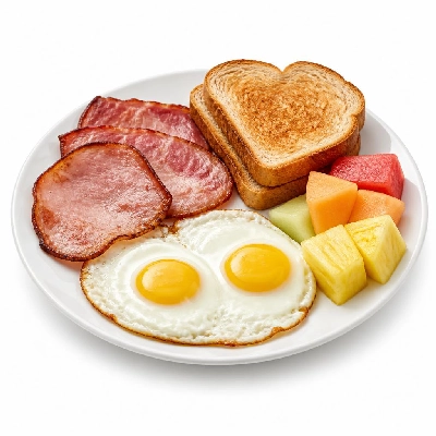 Black Bear Diner Breakfast Black Bear Standards Ham & Eggs Fruit Toast