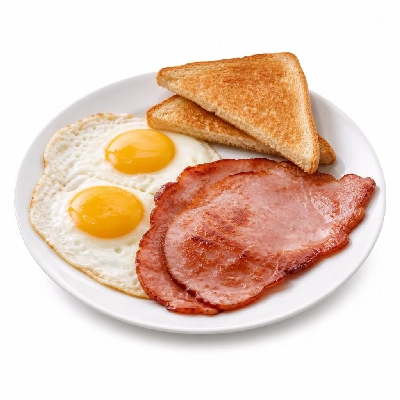 Black Bear Diner Breakfast Black Bear Standards Ham & Eggs with Country Potatoes and Toast